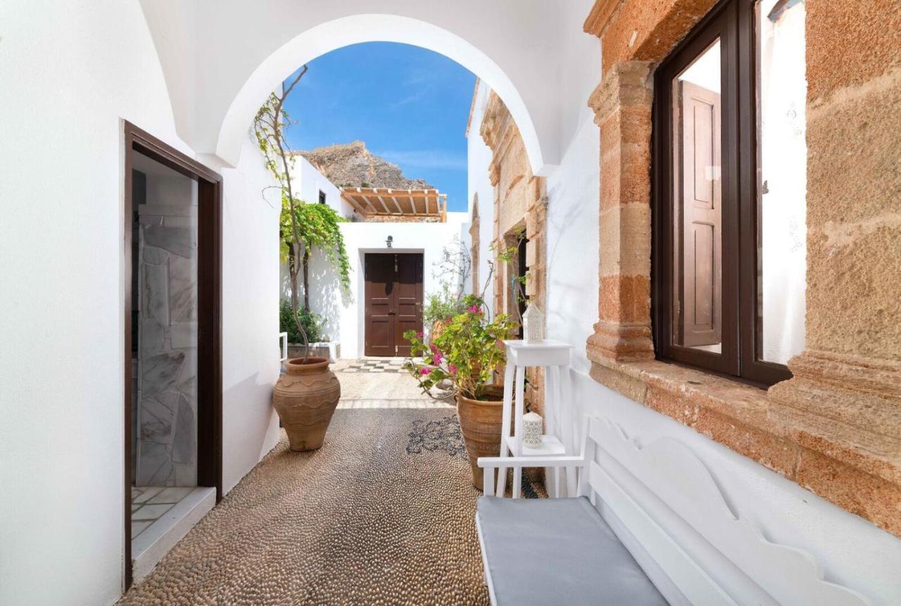 Lindos Villa Petra With Acropolis View Екстериор снимка